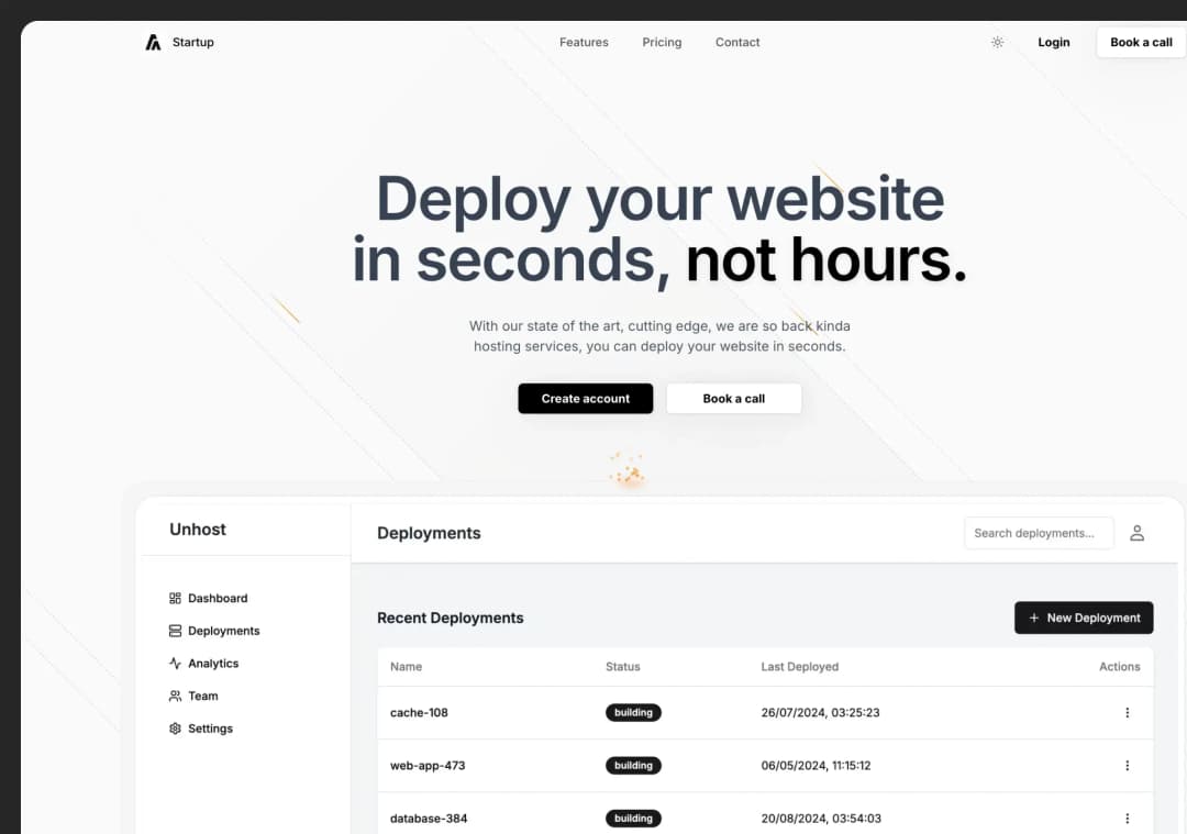 Platform screenshot